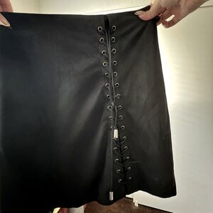 Boohoo+ corset style mini skirt